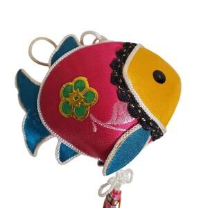 Fabric Ornament - Goldfish - 2.5"